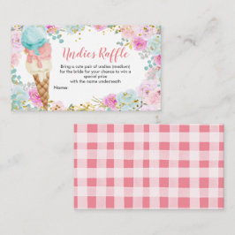 Pastelleis Cream Undies Raffel Umschließkarte Begleitkarte