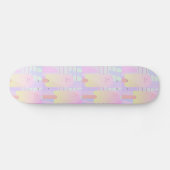 Pastelleis Creme Pop Muster Skateboard (Horizontal)