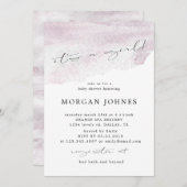 Pastellelegantes Drehbuch, es ist ein Mädchen Baby (Vorne/Hinten)