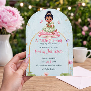 Pastellene Einladung zur Babyparty für kleine Prin