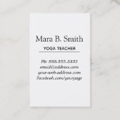 *~* PastellErleuchtung-Weg-Yoga-heilige Geometrie Visitenkarte (Rückseite)