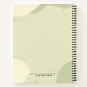 Pastellerton abstrakte Bio Formen Notizblock (Rückseite)