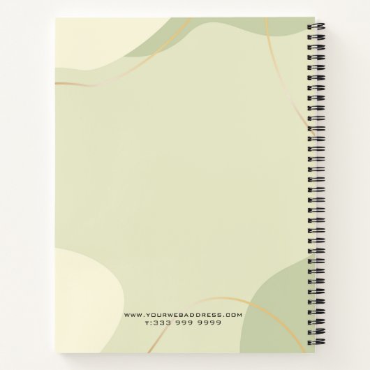 Pastellerton abstrakte Bio Formen Notizblock (Rückseite)