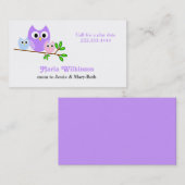 Pastelleulen-Mama-Karte Telefonnummerkarte (Vorne/Hinten)