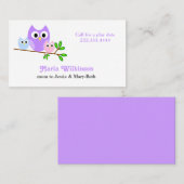 Pastelleulen-Mama-Karte Telefonnummerkarte (Vorne/Hinten)