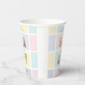 Pastellfarbblock Gold Kinderdusche Pappbecher (Rechts)