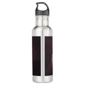 Pastellfarbe eines laufenden Pferdes Edelstahlflasche (Rückseite)