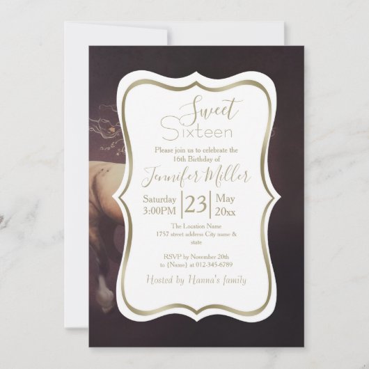 Pastellfarbe eines laufenden Pferdes Einladung (Vorderseite)