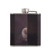 Pastellfarbe eines laufenden Pferdes Flachmann (Rückseite)