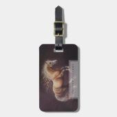 Pastellfarbe eines laufenden Pferdes Gepäckanhänger (Vorderseite vertikal)