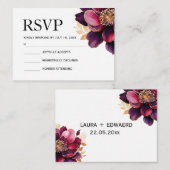 Pastellfarbe einfache, subtile Thematik Wasserfarb Mitteilungskarte (Vorne/Hinten)