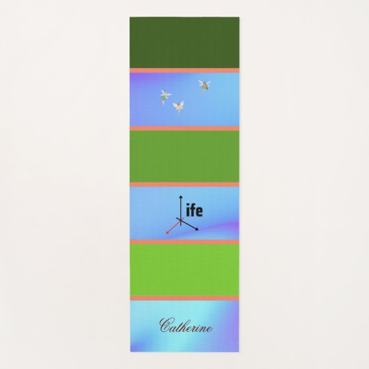 Pastellfarbe für Ästhetik Yogamatte (Vorderseite)