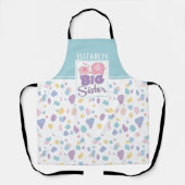 Pastellfarbe Große Schwester Elephant farbenfrohe Schürze (Vorderseite)