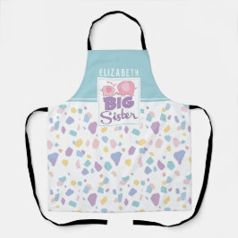 Pastellfarbe Große Schwester Elephant farbenfrohe Schürze