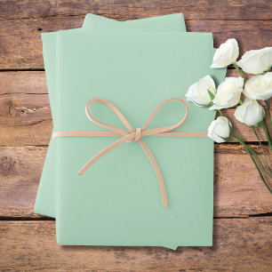 Pastellfarbe Grün, Farbe   Klassisches Elegant Geschenkpapier Set