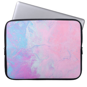 PASTELLFARBE UND BLAUE FARBE LAPTOPSCHUTZHÜLLE