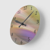 Pastellfarben Abstrakt Runde Wanduhr (Winkel)