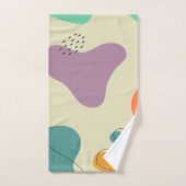 Pastellfarben abstrakte Formen moderner Hintergrun Badhandtuch Set (Handtuch)