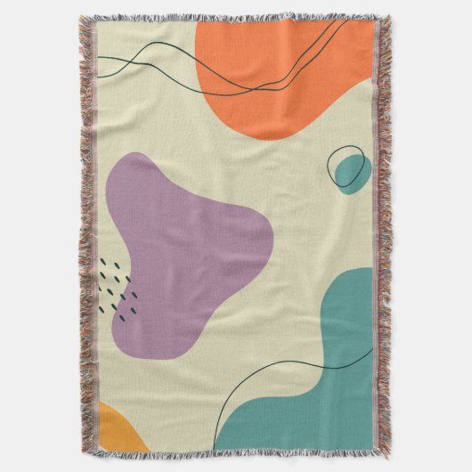 Pastellfarben abstrakte Formen moderner Hintergrun Decke (Vorderseite Vertikal)