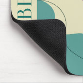 Pastellfarben abstrakte Formen moderner Hintergrun Mousepad (Ecke)