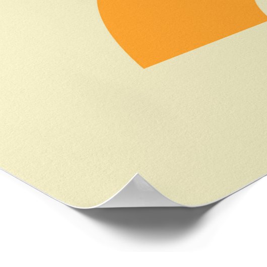 Pastellfarben abstrakte Formen moderner Hintergrun Poster (Ecke)