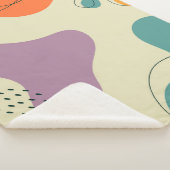 Pastellfarben abstrakte Formen moderner Hintergrun Sherpadecke (3/4)