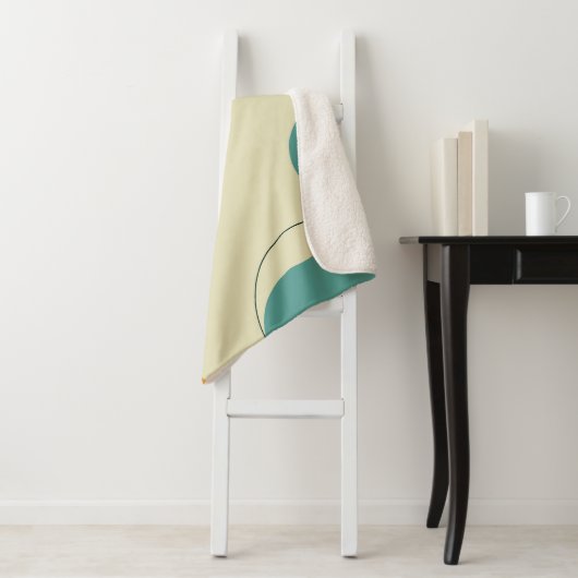 Pastellfarben abstrakte Formen moderner Hintergrun Sherpadecke (Beispiel)