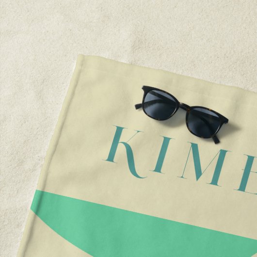 Pastellfarben abstrakte Formen moderner Hintergrun Strandtuch (Beispiel)