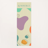 Pastellfarben abstrakte Formen moderner Hintergrun Yogamatte (Vorderseite)