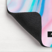Pastellfarben abstrakte Marmorstruktur Mousepad (Ecke)
