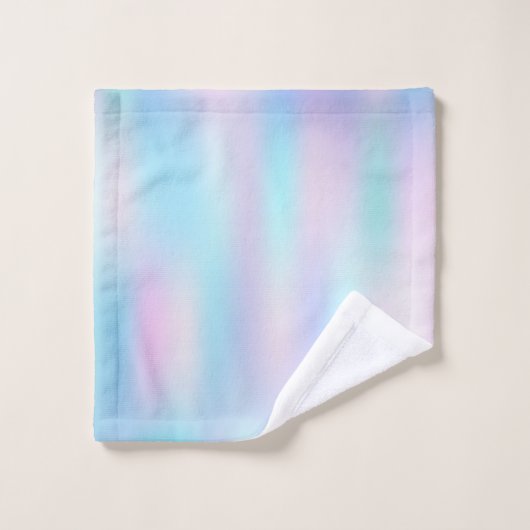 Pastellfarben Abstrakter irisierender Hintergrund Badhandtuch Set (Waschlappen)