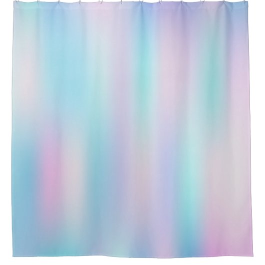 Pastellfarben Abstrakter irisierender Hintergrund Duschvorhang (Vorderseite)