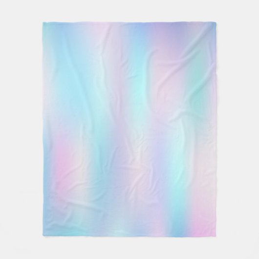 Pastellfarben Abstrakter irisierender Hintergrund Fleecedecke (Vorderseite)