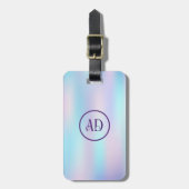 Pastellfarben Abstrakter irisierender Hintergrund Gepäckanhänger (Vorderseite vertikal)
