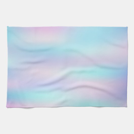 Pastellfarben Abstrakter irisierender Hintergrund Geschirrtuch (Horizontal)
