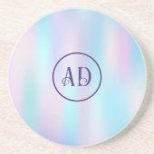 Pastellfarben Abstrakter irisierender Hintergrund Getränkeuntersetzer (Vorne)