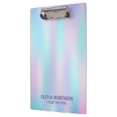 Pastellfarben Abstrakter irisierender Hintergrund Klemmbrett (Links)