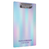 Pastellfarben Abstrakter irisierender Hintergrund Klemmbrett (Rechts)