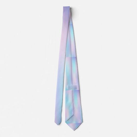 Pastellfarben Abstrakter irisierender Hintergrund Krawatte (Rückseite)