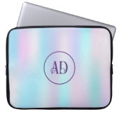 Pastellfarben Abstrakter irisierender Hintergrund Laptopschutzhülle (Vorderseite)