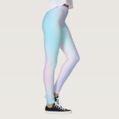 Pastellfarben Abstrakter irisierender Hintergrund Leggings (Rechts)