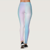 Pastellfarben Abstrakter irisierender Hintergrund Leggings (Rückseite)