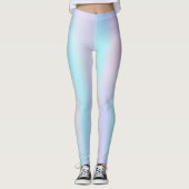 Pastellfarben Abstrakter irisierender Hintergrund Leggings (Vorderseite)
