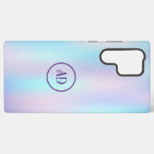 Pastellfarben Abstrakter irisierender Hintergrund Samsung Galaxy Hülle (Rückseite (Horizontal))