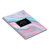 Pastellfarben abstrakter Stein Notizblock (Rechte Seite)