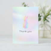 Pastellfarben Ananas danke (Stehend Vorderseite)