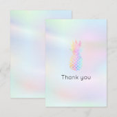 Pastellfarben Ananas danke (Vorne/Hinten)