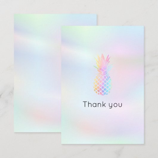 Pastellfarben Ananas danke (Vorne/Hinten)