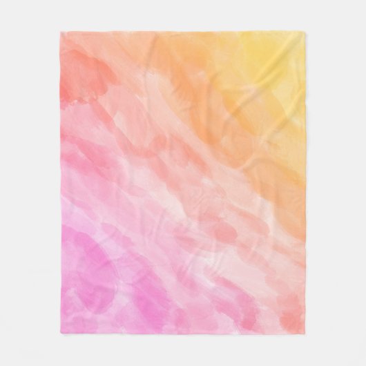 Pastellfarben Aquarell Fleecedecke (Vorderseite)