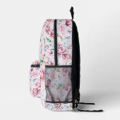 Pastellfarben Ästhetische Blume Bedruckter Rucksack (Rechts)